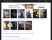 Tablet Screenshot of gamingreality.com